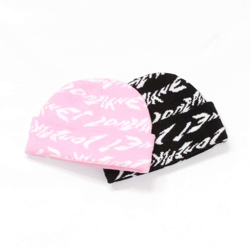 DISTORT BEANIE - PINK image 1